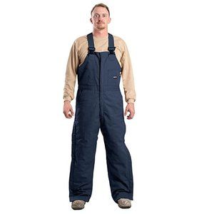 NWT Berne Men's Flame-Resistant Insulated Bib Overalls Navy Size 2XL $400 3B034